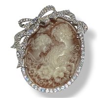 Pendant Mandile 1922 Woman Cammei  in Silver Conchiglia 2CPPC120497